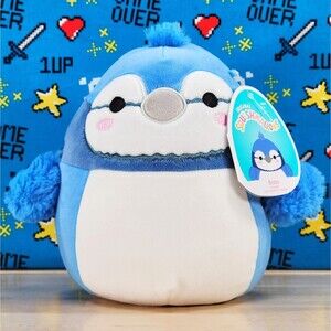 Squishmallow Babs the Blue Jay 7.5" 2022 UltraSoft Stuffed Animal Toy Plush NWT